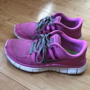 Pink Nike Free 5.0
